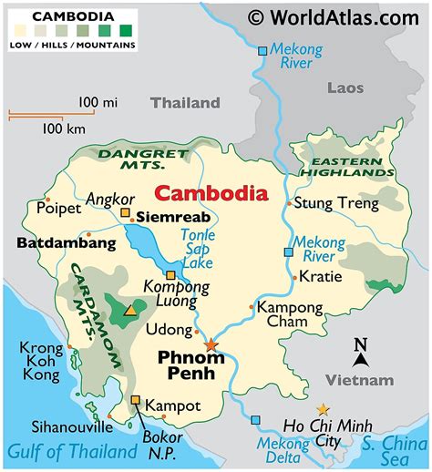 Cambodia Maps Amp Facts World Atlas Cambodia - Cambodia