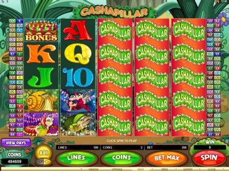 Cashapillar   Cashapillar Slot Machine 100 Line 15 Free Spins - Cashapillar