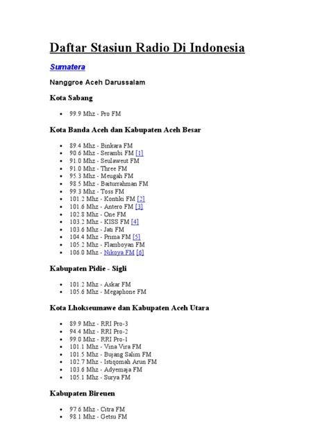 Daftar Stasiun Radio Dan Televisi Lembaga Penyiaran Publik BIMA88 - BIMA88