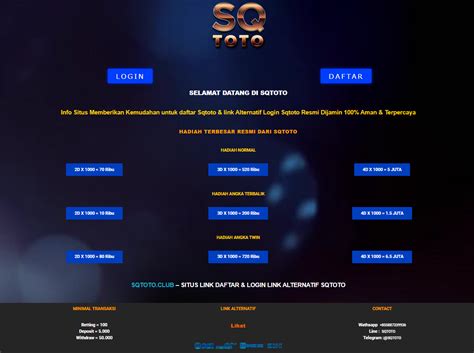 Daftar Wap Sqtoto Link Alternatif Sqtoto Togel Online Sqtoto - Sqtoto