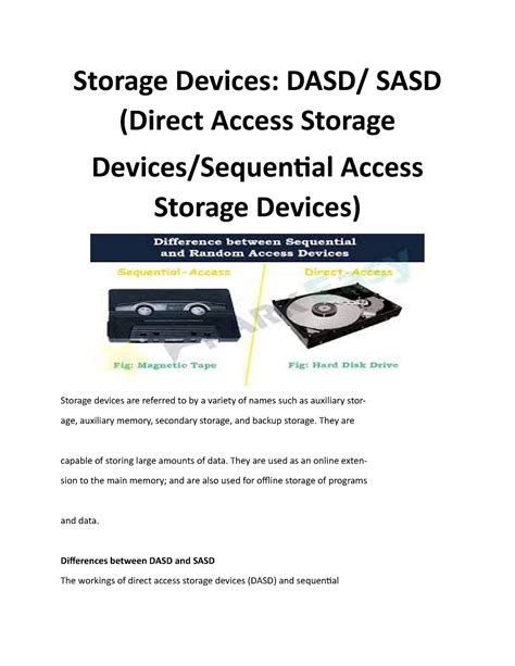 Direct Access Storage Device Dasd Ecomputertips Dasdd - Dasdd