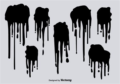 Drip Brushes Vector Art Icons And Graphics For Dripping Resmi - Dripping Resmi