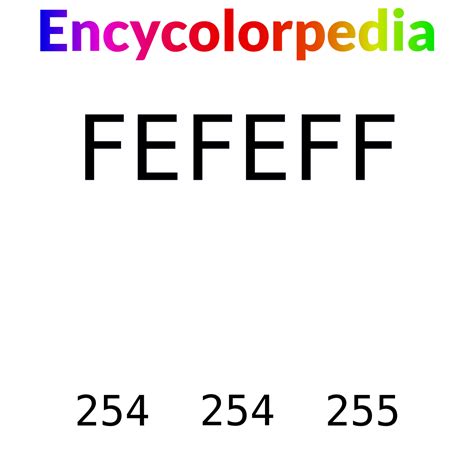 Fefeff Hex Color Code Rgb And Paints Encycolorpedia Fefefe Rtp - Fefefe Rtp