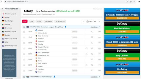 Flashscore Co Za Live Soccer Scores Livescore Epl Spbo - Spbo
