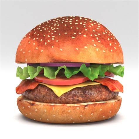 Free 3d Burger Models Turbosquid BURGER4D - BURGER4D