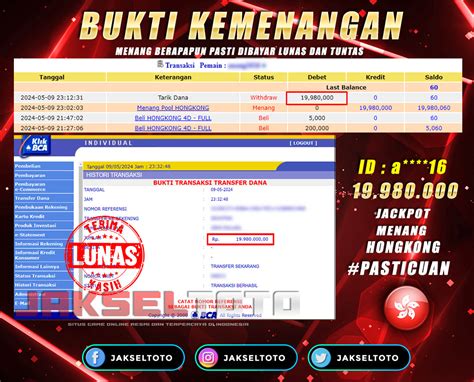 Jakseltoto Bandar Togel Pasti Membayar Kemenangan Member Hingga Jakseltoto - Jakseltoto