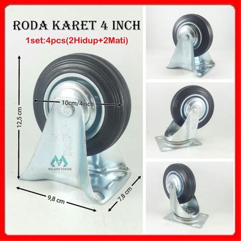 Jual Roda 4 Inch Terbaik Harga Murah Juli RODA4D - RODA4D