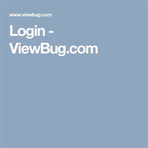 Login Viewbug Com Login - Login