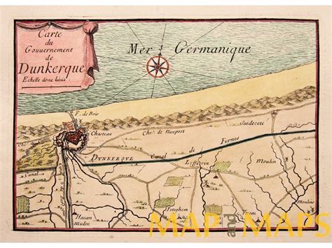 Map Plan Dunkerque Dunkirk France Beaulieu 1667 Akun Judi NILA88SLOT Online - Judi NILA88SLOT Online
