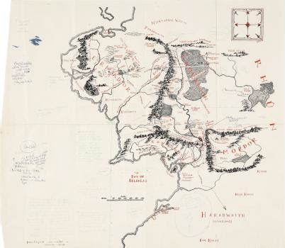 Museoteca Map Of Wilderland J R R Tolkien Wilderland - Wilderland