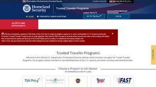 Official Trusted Traveler Program Website Department Of Homeland Dompettoto Login - Dompettoto Login