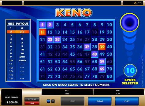 Online Keno Now For Real Money Or Free Keno - Keno