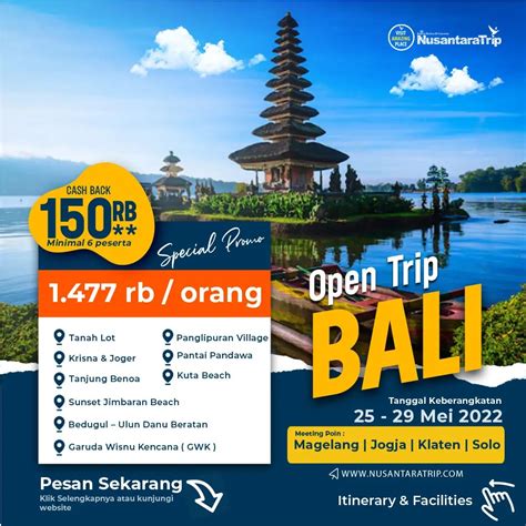 Paket Tour Bali 5 Hari 4 Malam Plus NUSA188 - NUSA188