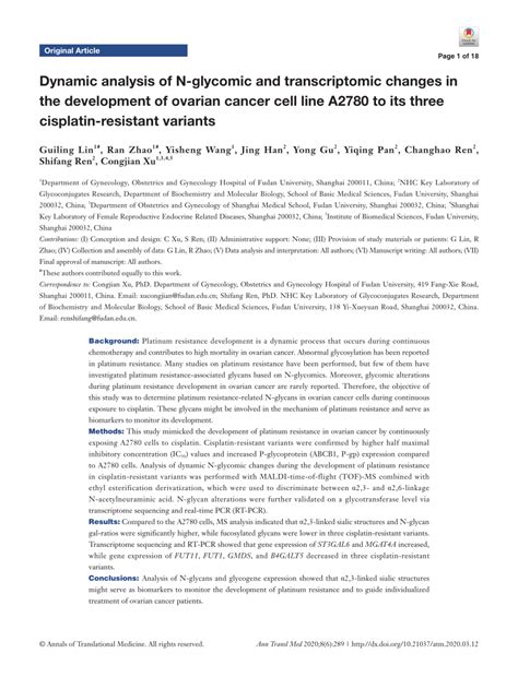 Pdf Glycomic And Transcriptomic Response Of GSC11 Glioblastoma GSC11 - GSC11