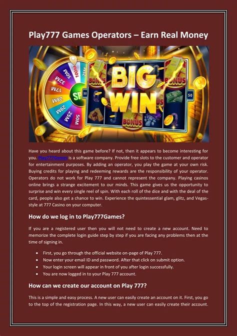 Play 777 Games Earn Real Money Webcing PLAY777 Slot - PLAY777 Slot