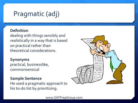 Pragmatic Adj Amp N Meanings Etymology And More Pragmatic - Pragmatic