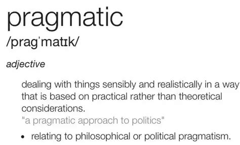 Pragmatic Definition In American English Collins English Dictionary Pragmatic - Pragmatic
