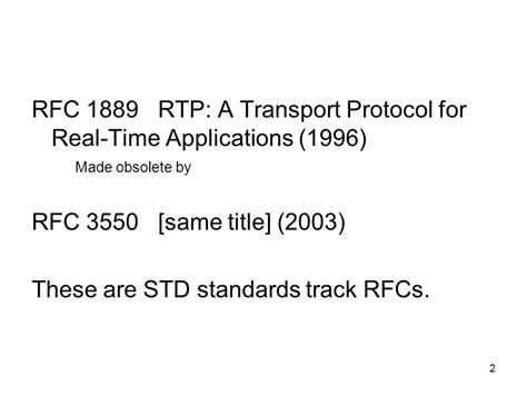 Rfc 3550 Rtp A Transport Protocol For Real Rtp - Rtp