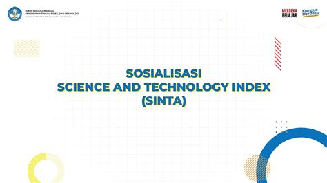 Sinta Science And Technology Index Panenwin - Panenwin