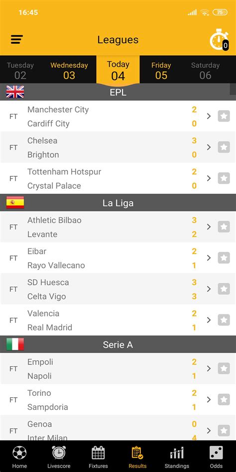 Soccer Live Scores Latest Results Amp Fixtures LIVESCORE90 - LIVESCORE90