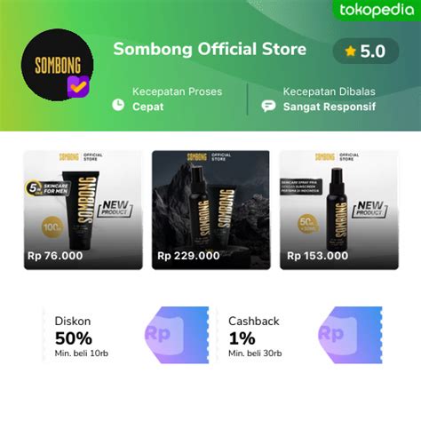 Sombong Official Store Produk Resmi Amp Terlengkap Tokopedia SOMBONG4D Resmi - SOMBONG4D Resmi