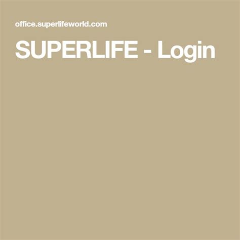 Superlife Login SUPERWD58 Login - SUPERWD58 Login