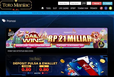 Totomaniac Daftar Amp Login Toto Maniac Link Alternatif Totomaniac - Totomaniac