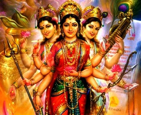 Tridevi The Three Supreme Goddesses The Indian Panorama Tridewi - Tridewi