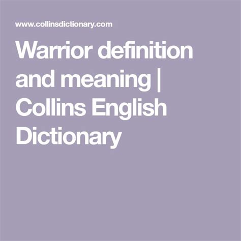 Warrior English Meaning Cambridge Dictionary Warrior - Warrior