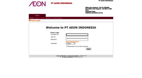 Welcome To Web Edi Aeon Indonesia EON777 Login - EON777 Login