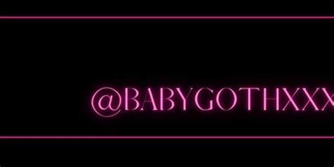 Babygothxxx Onlyfans Leak Nude Telegram channel preview