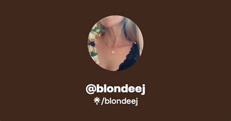 Blondeej OnlyFans channel