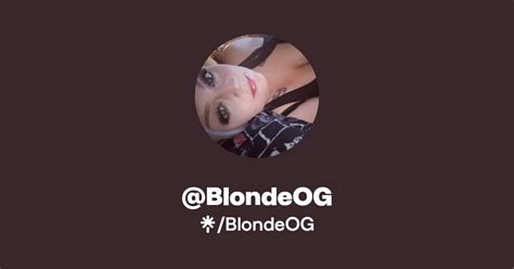Blondeog OnlyFans channel
