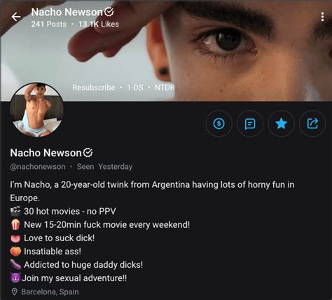Nachonewson Onlyfans Nude Leaked Telegram channel preview