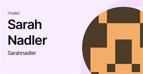 Sarahnadler OnlyFans channel
