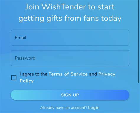 Wishtender Website OnlyFans channel