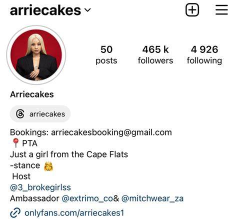 Arriecakes telegram OnlyFans channel