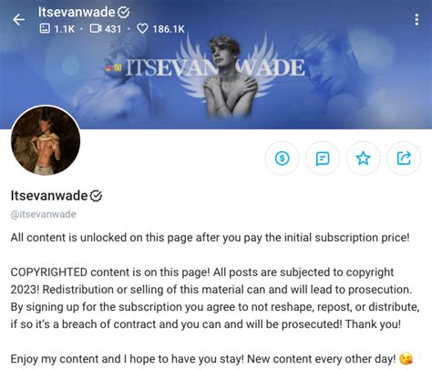 Itsevanwade onlyfans leak OnlyFans channel