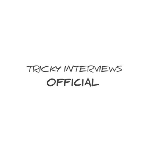 Tricky interview official OnlyFans channel