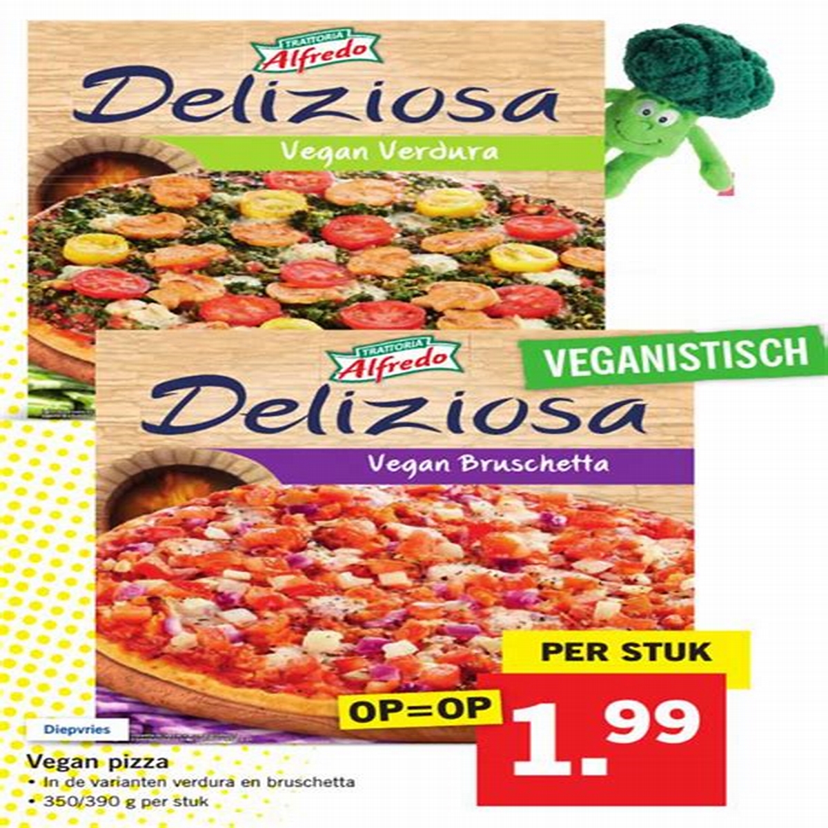 2024 Lidl neemt vegan pizza tijdelijk op in het assortiment.