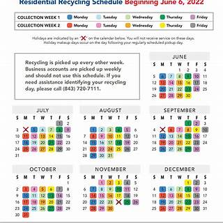 Charleston County Recycling Schedule 2018