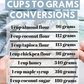 Cup Into Grams Flour