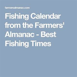 Farmers Fishing Almanac