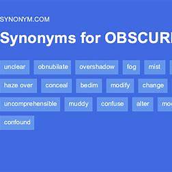 Obscure Synonym