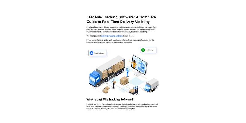 The Impact of Delivery Tracking Software on Your Business