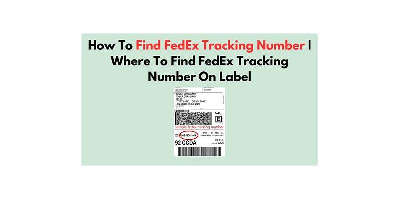 Why Fedex Tracking Number Example is the Key to Success