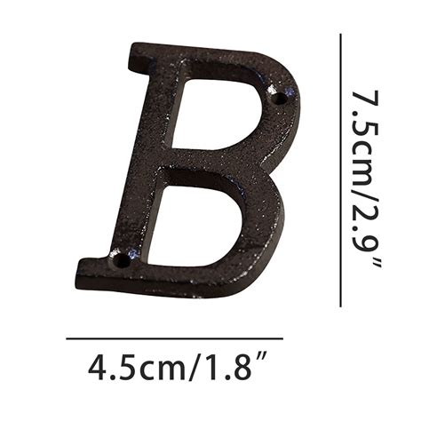 mlkoz home decoration alloy wrought iron number letter diy house