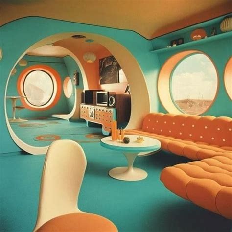 Pin By Nat Lou On Interior Retro Interior Design Futuristic