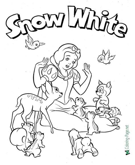 Snow White Free Printable Coloring Pages [2025] 