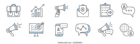 145 802 Marketing Drawn Icons Images Stock Photos And Vectors